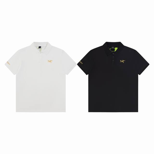 款M328 始祖鸟polo Arc’Teryx 始祖鸟夏新款男士金线刺绣胸口小标短袖T恤 区别市场聚酯纤维 高版本锦纶面料 熟悉的爆款配方！！青岛外贸工厂p出品