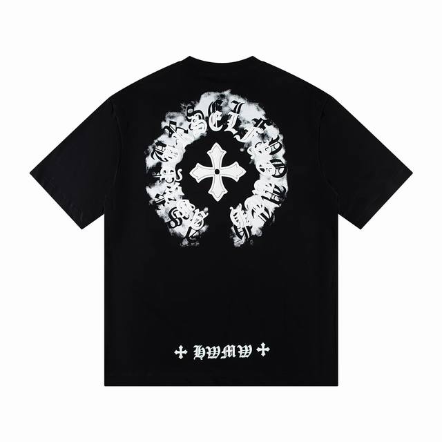 款号6720 克罗心2025Ss春夏新款纯棉300克双纱纯棉男女同款短袖 不需要所谓烂大街的华丽文案 主打品质 面料经过高温缩水固色 不变形不缩水不起球 -正确