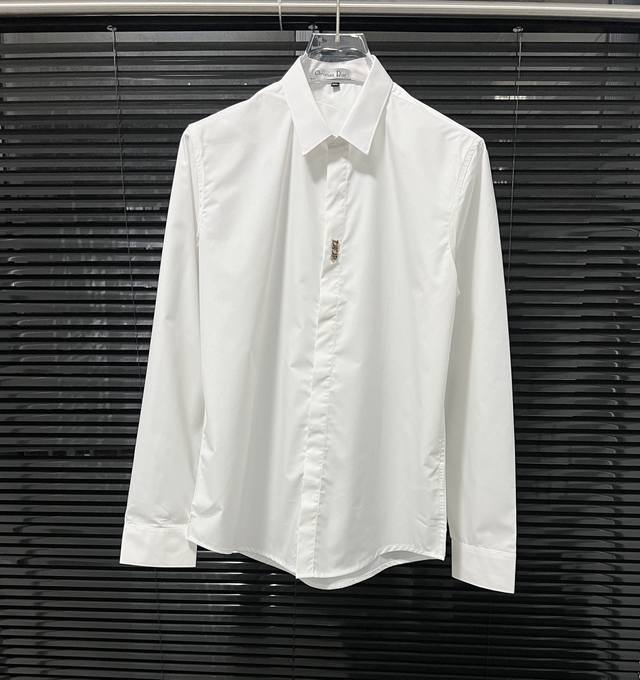 Dio迪奥Cd 字母Logo五金拼接 高品质长袖衬衫 男女同款 码数：M-3Xl.