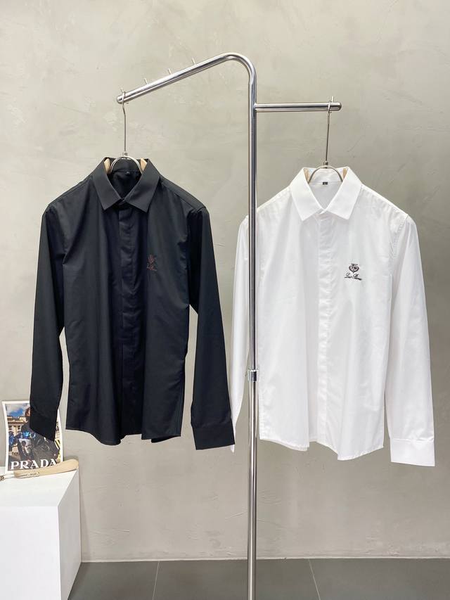 Lp-Loro piana诺悠翩雅独家专供新款原单男士休闲长袖衬衫 高端定制 高端版本 时尚百搭爆款进口面料 手感超柔软细腻 穿着亲肤舒适 高端精品 代工厂p精