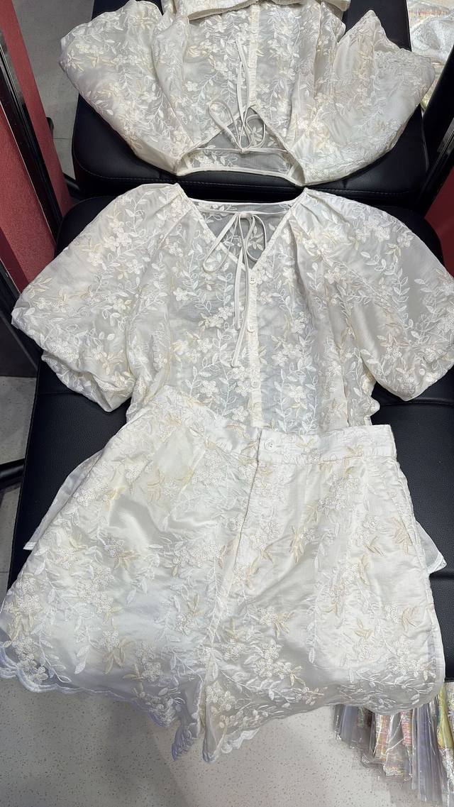高端品质 定制面料 天丝刺绣套装 码数36 38 40