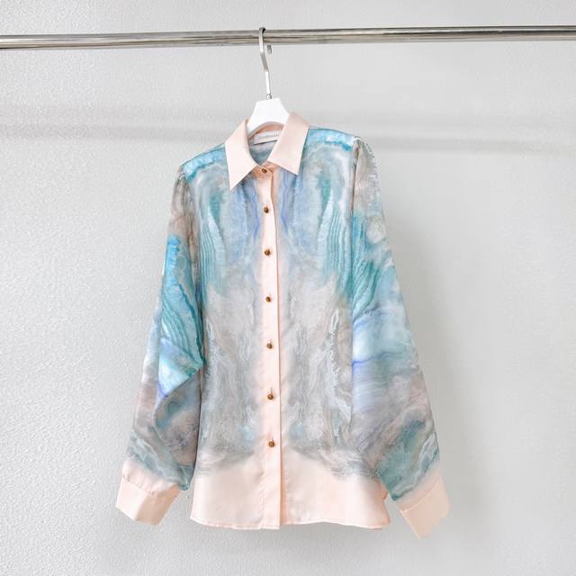 款号：25039 成分：100% Silk 尺寸：0 1 2 3 脚围 胸围 长 Hem Bust Long 0 128 128 70 1 132 132 71