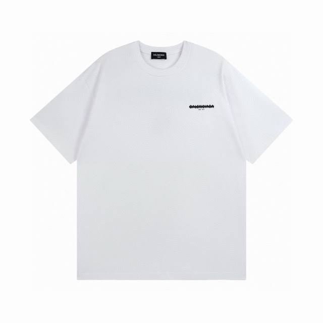 balenciaga 巴黎世家2025 Ss 封条字母Logo印花短袖T恤 本市场No.1的质量 真正天花板品质 全部原版开发注意细节图 避免被盗图商家混发 正