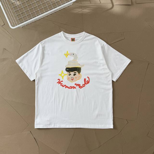 过验级Human Made插画系列卡通男孩情侣款短袖T恤 2531 在Human Made Online Store每个月一号都会发售Human Made与插画