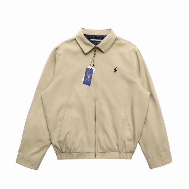 顶级复刻版本] 品名: Ralph Lauren 拉夫劳伦 新款美式经典翻领老干部复古夹克外套 尺码：S-Xl 颜色：黑色 咖啡色 卡其色 原版吊牌水洗标+ 电