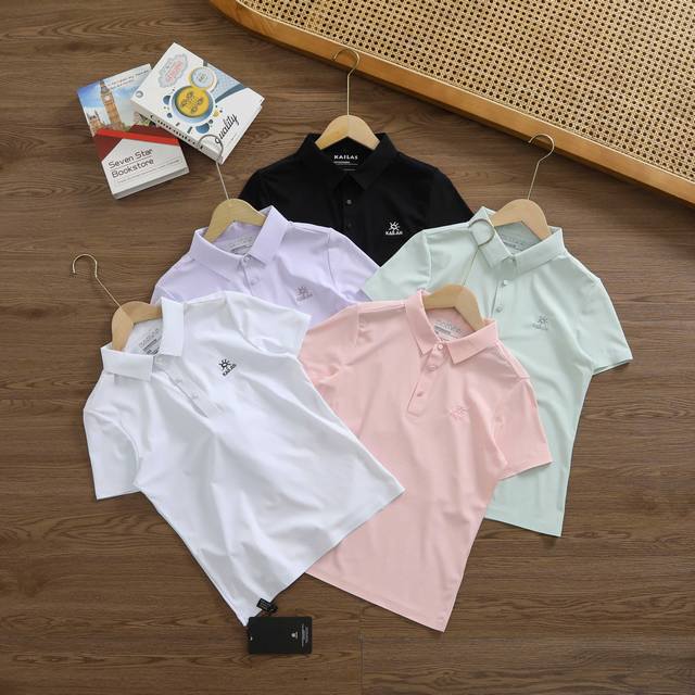 上新 女款 品牌：凯乐石 Kailas 尺码：S-M-L-Xl 颜色：黑色-白色- 浅绿色-粉色-紫色 类型：女士户外速干无痕翻领Polo衫 材质：无痕冰丝速干