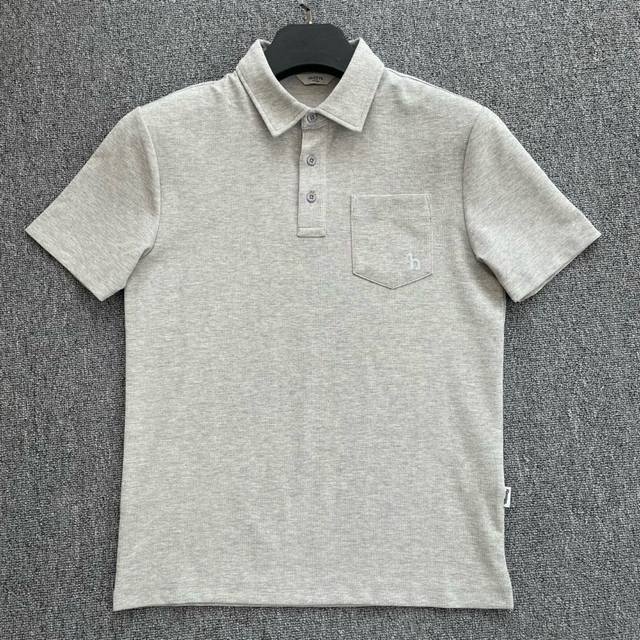 2025夏季新款 Hazzys哈吉斯休闲纯色T恤通勤时尚口袋短袖男Polo衫 重磅级牛货必入款兄弟们千万别错过 低调风度奢华，尽显高贵气质 定织的棉混纺面料，立