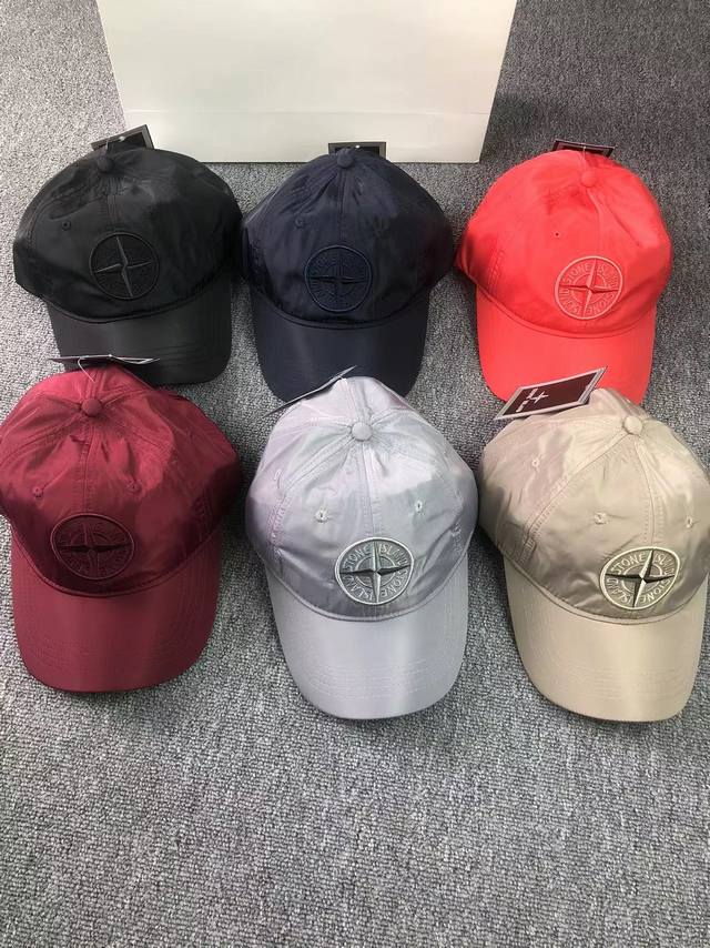 上新 新到原单正品 石头岛软顶速干棒球帽 速干材质 六色 卡其，灰色，深蓝，黑色，红色，酒红