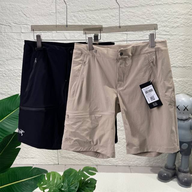 arc'teryx 始祖鸟 Gamma Lightweight Short 9刺绣系扣直筒夏季中腰休闲短裤 情侣款速干五分裤 Arcteryx Gamma Li
