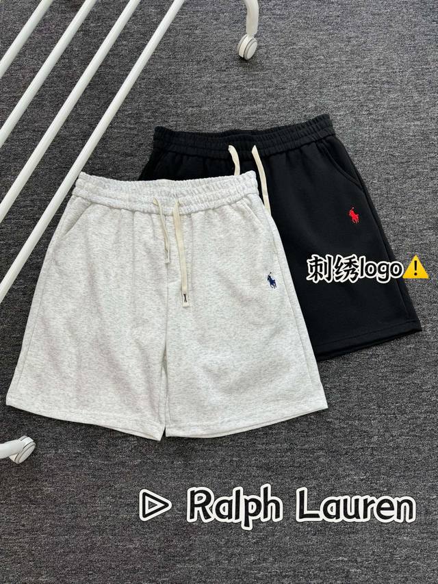 ralph Lauren 拉夫劳伦 经典简约刺绣小标男女情侣款短裤 高品质300克高克重华棉面料，亲肤透气不起球，刺绣Logo点缀，时尚又个性，超级洋气的一款，
