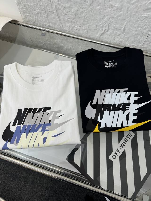 nike 耐克 Nk 彩色重印钩子印花情侣短袖T恤 小红书热门爆款，明星网红同款穿搭，男女日常通勤穿搭必备单品！ 高品质260克高克重双纱面料，亲肤透气不起球，