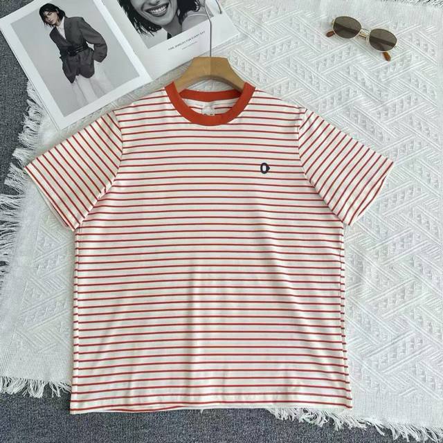 新品素然Ankorau安高若25 夏季女士户外穿搭干爽条纹短袖T恤 三色，尺寸：S-M-L