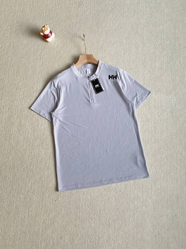 报单款号05071。 Helly Hansen 海丽汉森 Hh 夏新款男士休闲凉感速干压胶短袖半拉链Polo衫 T恤 熟悉的爆款配方！！线上和柜子的货！海丽森今
