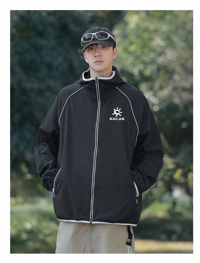 2025年新款凯乐石风衣防晒衣皮肤衣外套男女同款上衣Kailas凯乐石25Ss男女新款户外休闲皮肤防晒衣！Fys防晒指数50+认证款！高端品质无敌！ 进口科技防