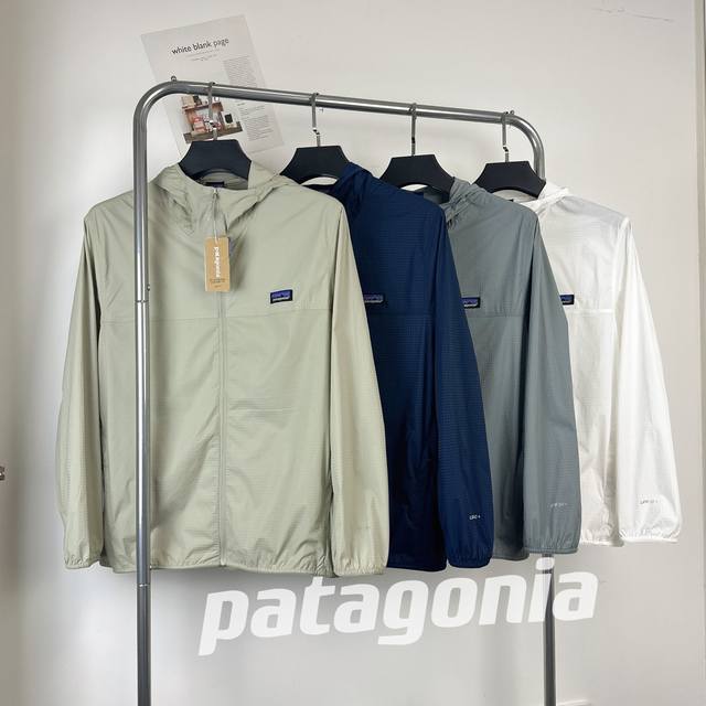 供 Patagonia 巴塔哥尼亚夏季款户外情侣防晒皮肤衣！！ 防晒指数50+认证款！特定弹力锦纶面料夏季最新款D特防晒衣！手感柔软细腻！男女同款可配情侣装！最