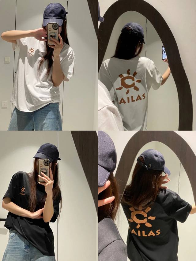丶上新 凯乐石圆领T恤 细节图 Kailas 凯乐石 25Ss 新款印花后背大Logo宽松男女同款圆领纯棉短袖T恤 宽松版，330G全棉精梳棉，品质超赞 颜色：