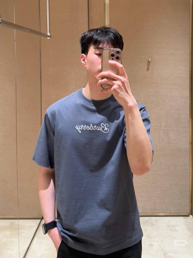 正宗广州货 立体发泡工艺 ~专柜还原顶级复刻版 Burberry Surfer Knight Cotton T-Shirt巴宝莉冲浪骑士立体发泡T恤 官方最新在
