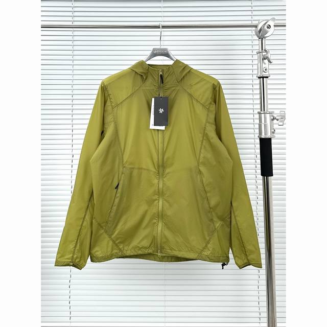 高得运防晒衣 黄色 灰黑 褐色 1-2-3-4 等于S-Xl Goldwin Airly Shell Packable Wind 新款透气防撕裂轻量皮肤衣 轻量