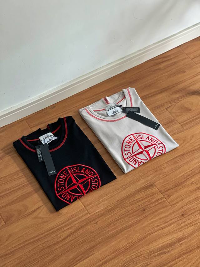 纯原臻品 原版复刻 Stone Island Ss25石头岛蛇年限定系列机能风胸前刺绣罗盘情侣短袖T恤 男女同款 -代工厂P跟单出品 代购指定版本 原档案原数据