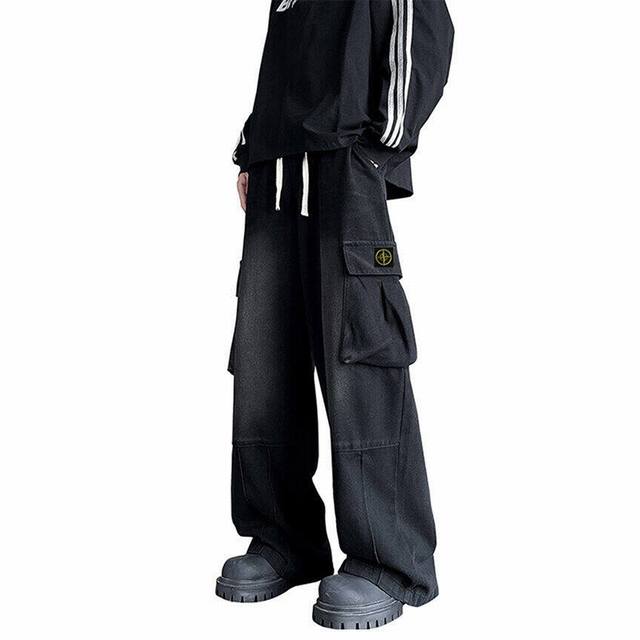 stone Island 石头岛牛仔裤， 男女同款 海外限量款纯色工装牛仔裤，25Aw石头岛最新款，简约大方日常通勤首选，辨识度更高，宽松廓型 ，男女都可驾驭，