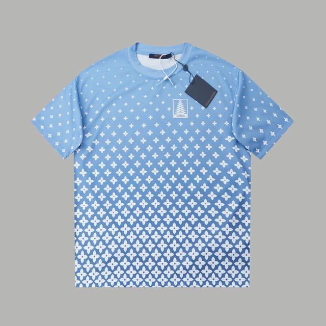 高版本 路易威登 Louis Vuitton 1V 25Ss早春 Lv雪花印花短袖 轻奢主义 男女日常通勤穿搭必备单品 正确版本 欢迎对比 详细特征 280克