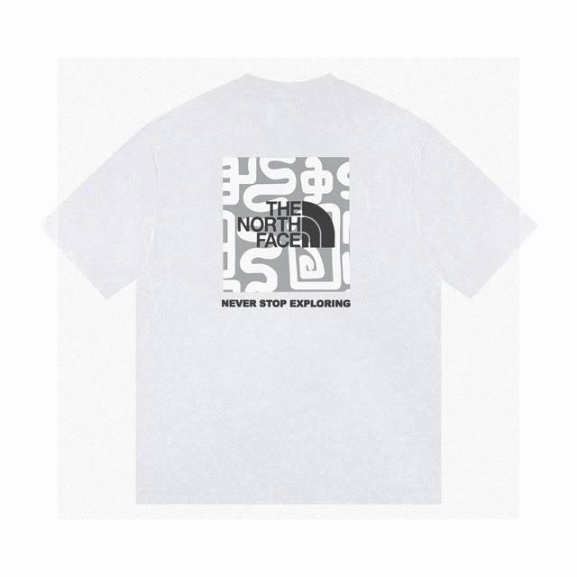 高品质北面2025早春最新系列！胸前印花Logo大牌感十足！高端大气完美演绎，经典圆领不挑人版型上身巨显瘦 面料采用230克纯棉面料，保证舒适性同时透气冰爽的同