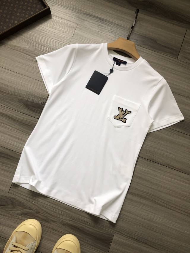 女款！ Louis Vuit*On丨 Lv Ss25 Nautical 航海系列 字母Logo刺绣 女款双面平纹圆领短袖T恤. 颜色：白色 . 面料：定织定染纯
