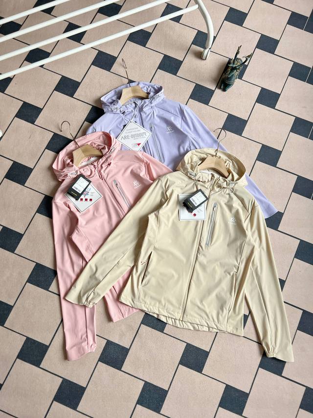 高品质 Kailas 凯乐石情侣女款防晒衣外套新款户外休闲皮肤衣！防晒指数50+认证款！高端品质透气防晒无敌！已质检！ 进口科技防晒面料，具备优异的高弹性原纱防