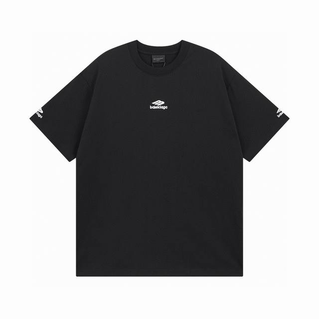balenciaga 巴黎世家2025 Ss 最新滑雪系列3B经典Logo胸前左右刺绣短袖T恤 本市场No.1的质量 真正天花板品质 全部原版开发注意细节图 避