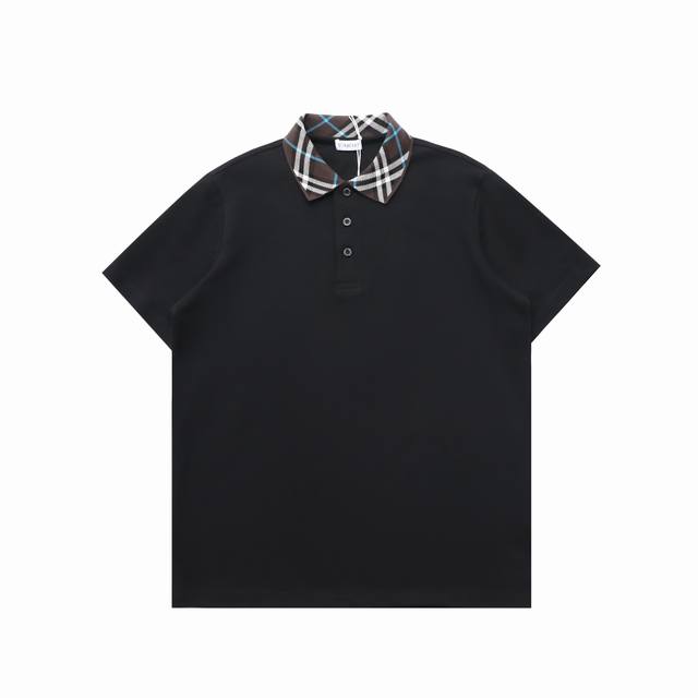 顶级复刻版本 Burberry 巴宝莉 经典刺绣翻领Polo衫短袖T恤 款号：5010 面料: 280G重磅纯棉，随意对比 砖柜同步。第一时间正品开发研制。欢迎