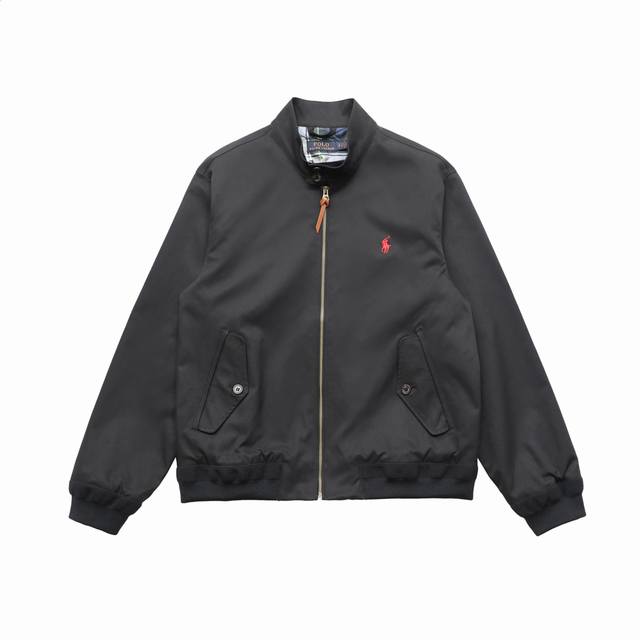 顶级复刻版本 Ralph Lauren 拉夫劳伦美式古着经典翻领老干部复古夹克外套 款号：W247012 颜色：黑色 藏青色 卡其色 顶级复刻版本 区别市场通货