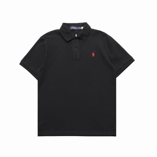 顶级复刻版本 Ralph Lauren 拉夫劳伦小马刺绣Polo衫短袖T恤 颜色：黑色 白色 蓝色 顶级复刻版本 区别市场通货 辅料: 原版吊牌水洗标 280克