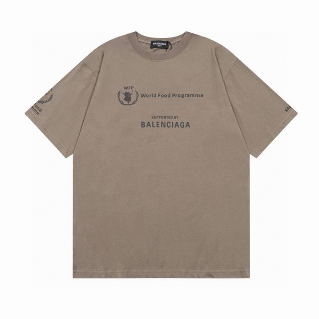 balenciaga 巴黎世家2025 Ss 世界粮食署慈善限定款短袖T恤 本市场No.1的质量 真正天花板品质 全部原版开发注意细节图 避免被盗图商家混发 正