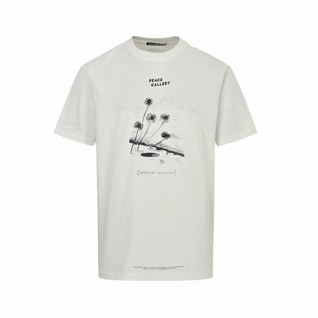 acne Studios 25Ss 椰树沙滩印花短袖 25年又一超火的Beni Bischof 联名款 百搭不挑人 经典的椰子树元素 简约的风格 日常百搭 高街