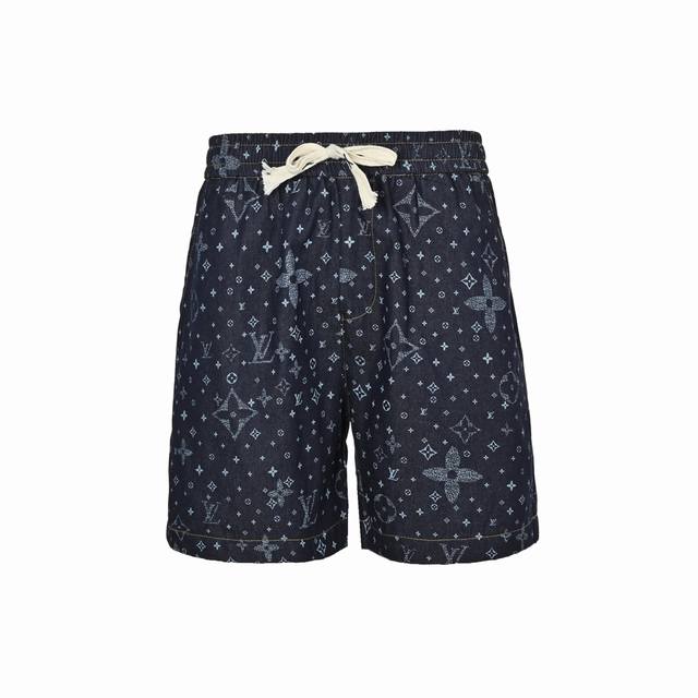 louis Vuitton 路易威登 25Ss 满印老花牛仔短裤 轻奢主义 男女日常通勤穿搭必备单品 正确版本 欢迎对比 详细特征 采用98%棉 2%弹力纤维牛