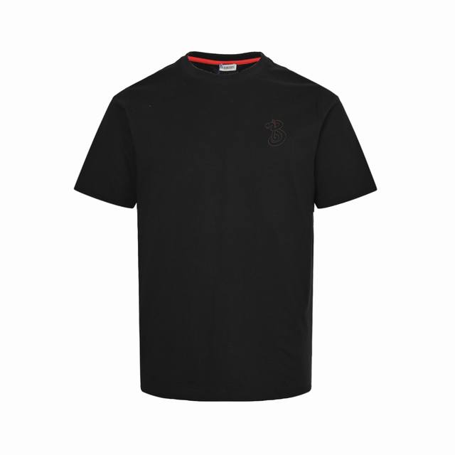 burberry 巴宝莉 25Ss 蛇年限定后背Logo印花短袖 定做布料 印花辅料细节都是采用一比一复刻 采用260G棉质布料32支精双棉纱平纹 无蚀尘毛艺工