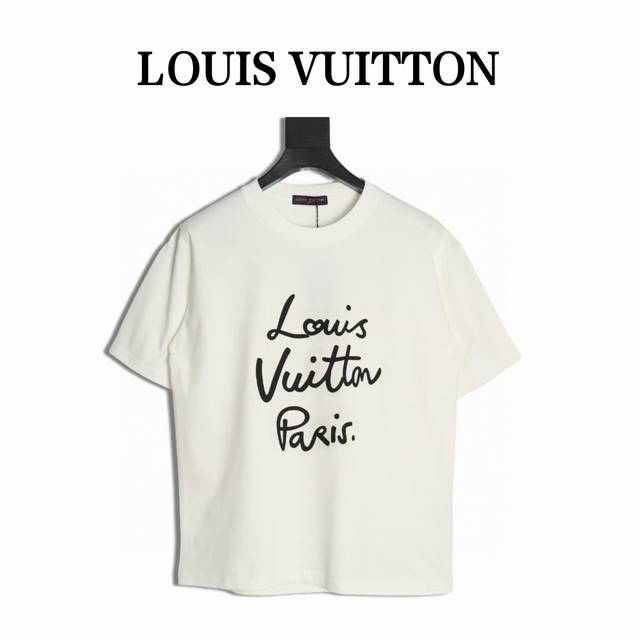 louis Vuitton 路易威登 Lv 25Ss 晕染签名短袖T恤 面料采用定制240G 26支特滑双股精棉平纹高密无尘全棉布料。前幅高密度加厚，走线平整，