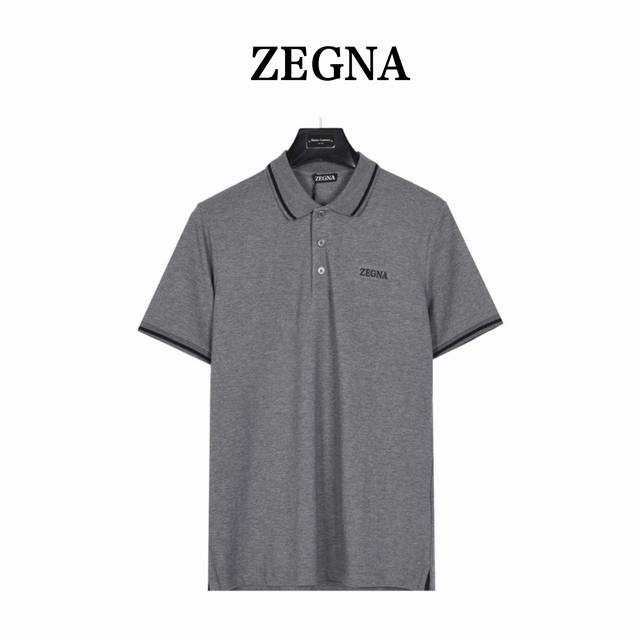 zegna 杰尼亚经典胸口字母刺绣Polo衫 网红明星同款，采用经典标识立体刺绣，刺绣饱满手感非常舒服 超级百搭好看的一款Polo衫三标齐全 男女同款 人手必备