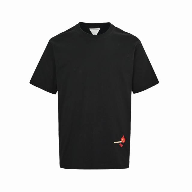 bottega Veneta Bv 25Ss 火柴刺绣短袖 采用棉质面料制作 两色可选 Size:S-Xl