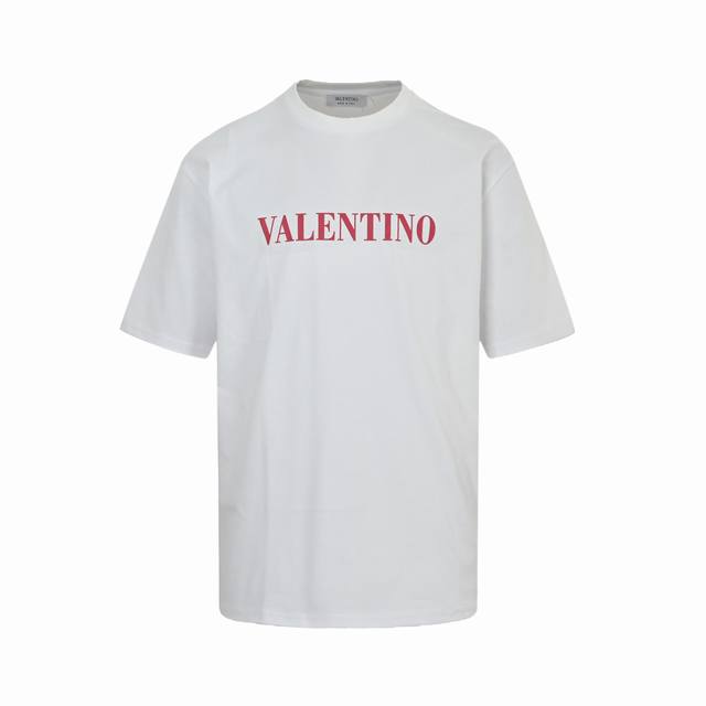 valentino 华伦天奴 Vltn 25Ss 红字母印花短袖 轻奢主义 男女日常通勤穿搭必备单品 正确版本 随意对比 详细特征 260克 % 纯棉双纱汗布面