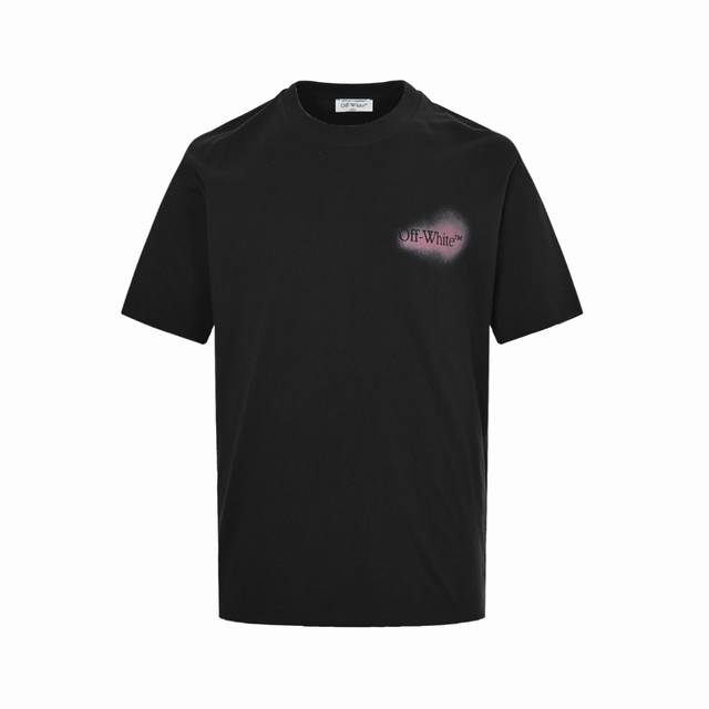 off White Co Virgil 25Ss 喷绘箭头印花短袖 所有面料以及螺纹均为订织定染，所有面料颜色均经过色卡比对定染面料，复古印花水洗做旧短袖，无性