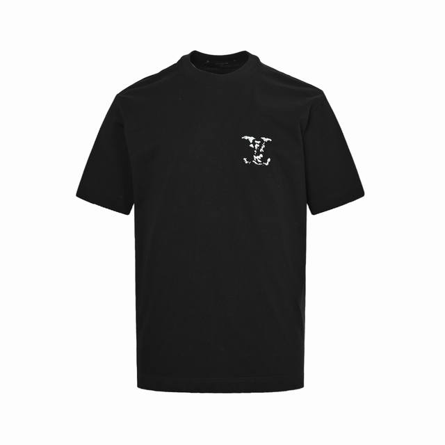 louis Vuitton 路易威登 25Ss 云朵字母Logo短袖 定织定染260克进口原版面料,搭配32支1×1棉盖丝罗纹，也是当季主线元素，进口数码直喷工