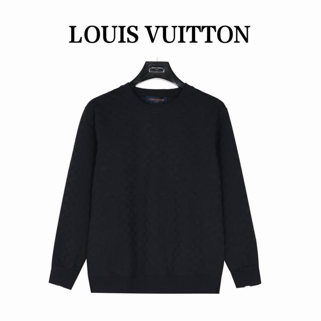 louisvuitton 路易威登 Lv棋盘格圆领卫衣 区分市面通货，棋盘格上有四叶草Logo。男女同款全新美学灵感趣味设计,渠道性质精品。让整体造型设计更加优