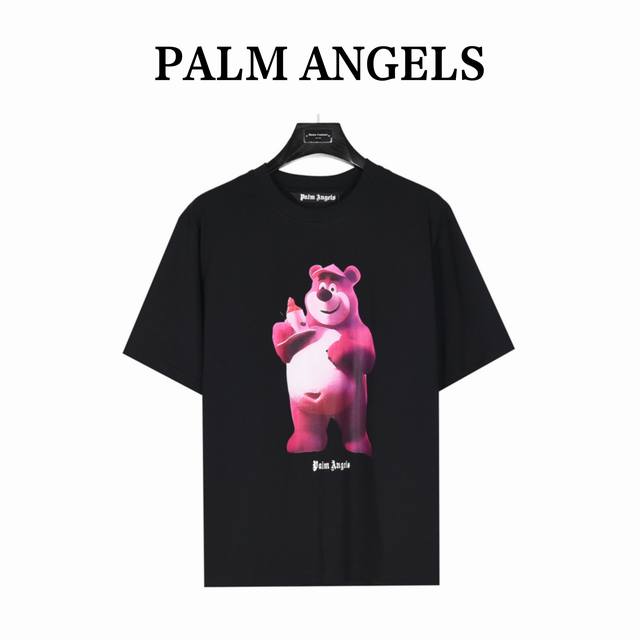 palmangels 棕榈天使 莫代尔熊短袖T恤 男女同款全新美学灵感趣味设计,渠道性质精品。让整体造型设计更加优雅时尚，今夏最火系列，无数明星潮人追捧。裁剪工