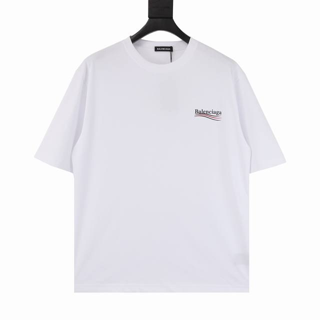 balenciaga 巴黎世家 可乐波浪印花短袖 全新的面料与车线工艺，定制高克重面料，全程都是定织定染的，特殊色的决绝忌讳现成面料，大货只用到10卷面料，虽然