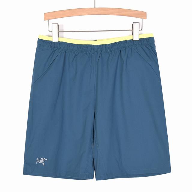 上新 Arc‘Teryx 始祖鸟 Norvan Short 男女同款运动速干9英寸户外小标刺绣运动休闲短裤 颜色:黑色，灰色，蓝色 尺码：M-3Xl 面料：10