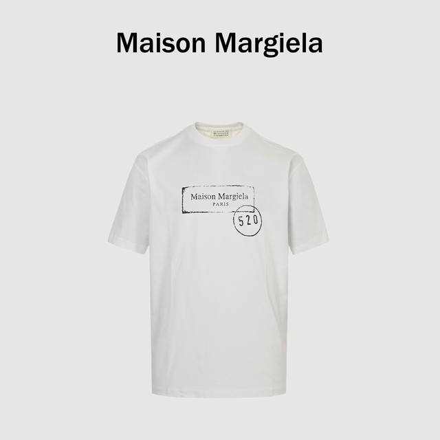 maison Margiela马吉拉Mm6 520情人节限定 短袖T恤 32支双纱面料克重 克纯棉营造，纺织密度高，垂感佳，不易变形，厚织感加上紧密纺纱工艺，不
