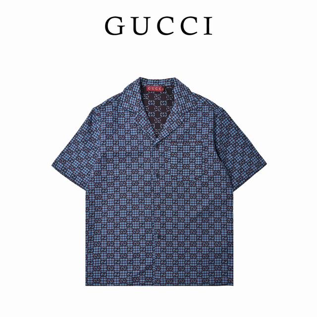 gucci 古驰 2025Ss 双G提花满印套装短袖外套 双G提花短袖外套，定制经典提花面料，满身经典双G互扣Logo，松紧弹力带腰围设计 经典版型男女同款 0