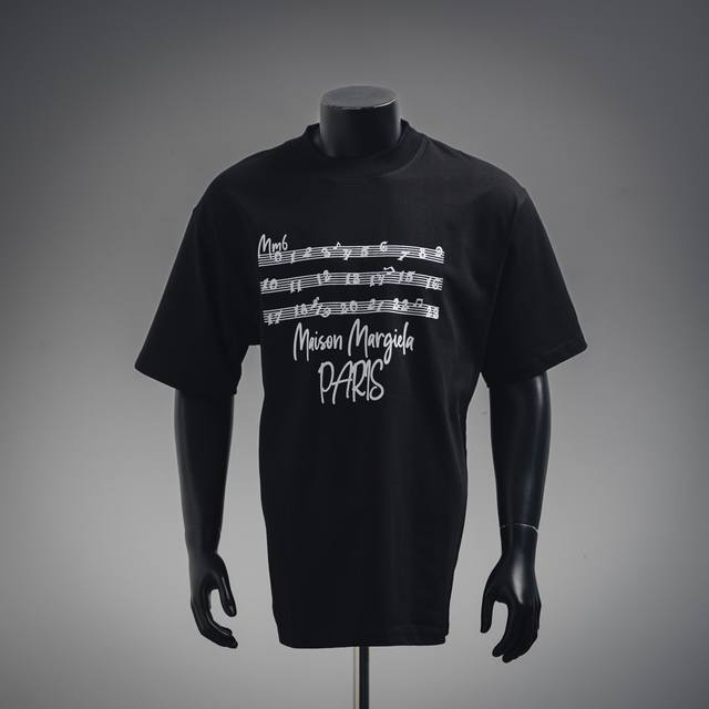 maison Margiela马吉拉25Ss音符字母印花短袖T恤 Size:Xs-L