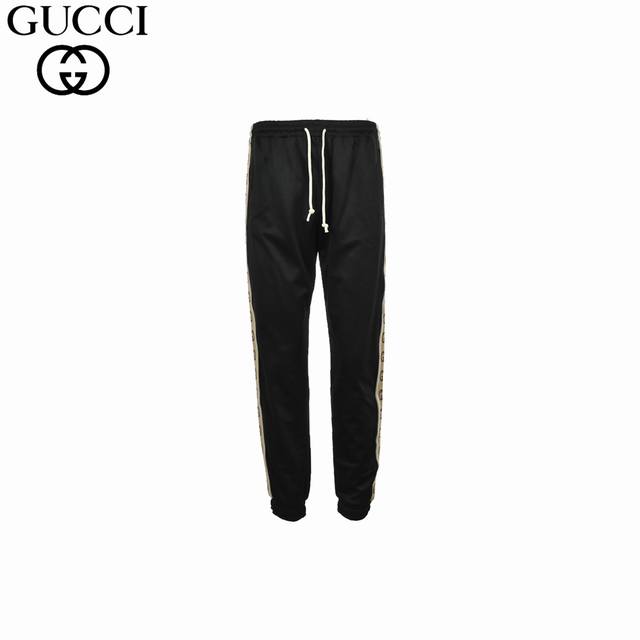 gucci 古驰 24Fw经典3M反光串标长裤 秋冬系列 男士休闲抽绳束脚裤 休闲卫裤 贸易公司渠道订单，官网专柜在售系列，秋冬裤装常青系列，业内首发，打造高端